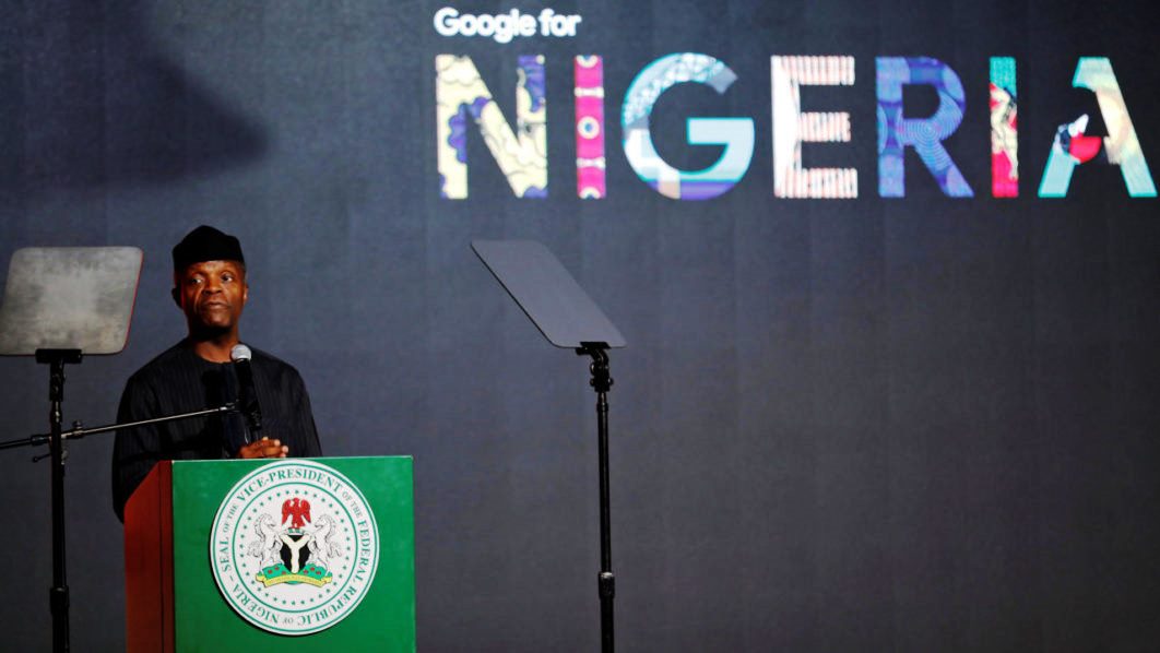 Osinbajo at Google for Nigeria Event. Image :The Guatrdian
