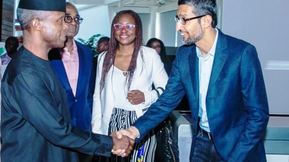 Osinbajo is welcomed to Google