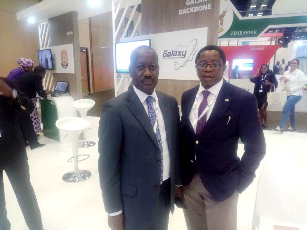 ED Marketing Nigcomsat Ltd, Hon Osagie with the MD Galaxy Backbone, Mr. Yusuf Kazaure