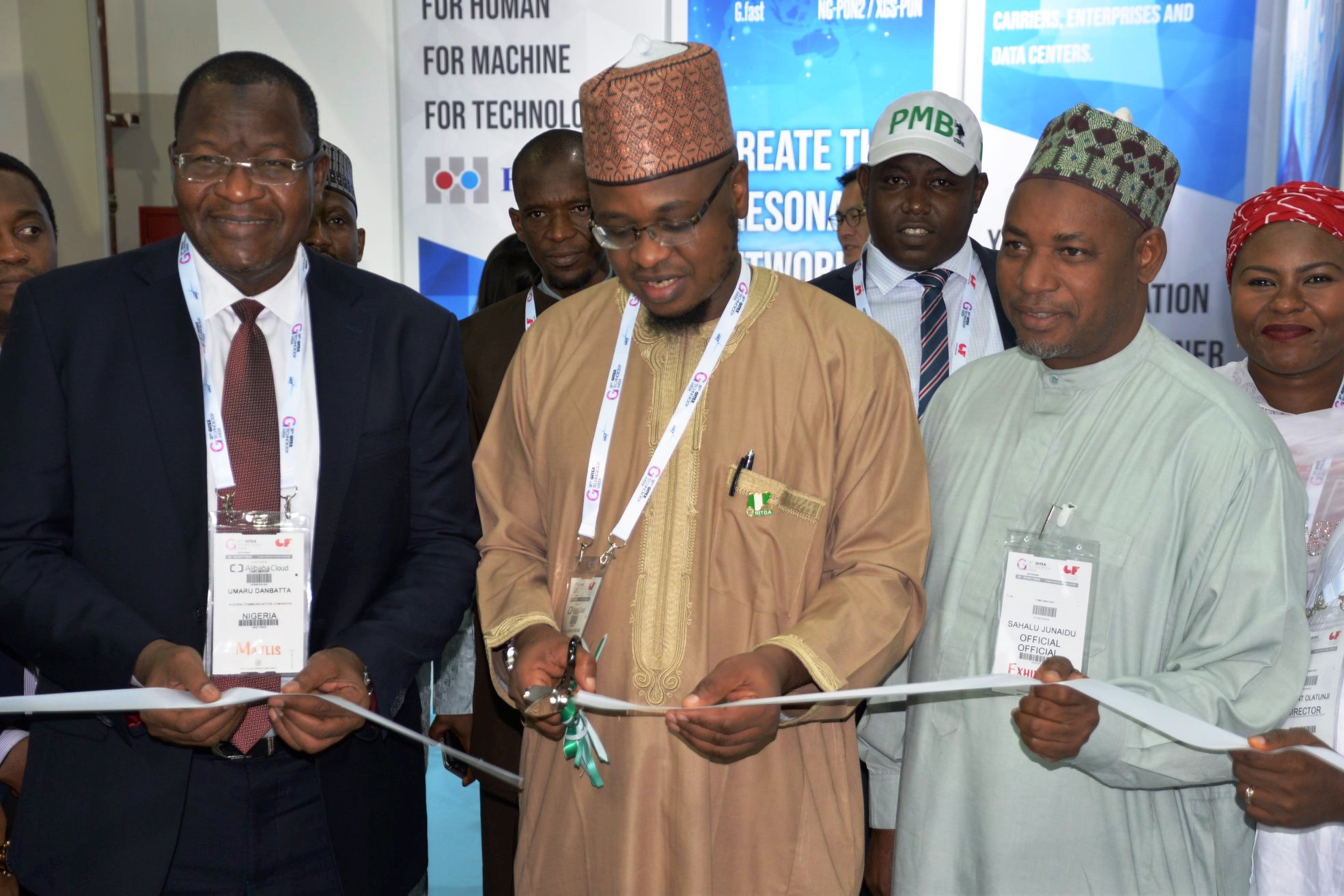 Pantami opens Nigerian Pavilion at GITEX 2018 with EVC, NCC Danbatta