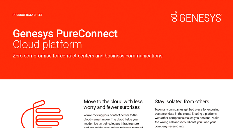 Genesys PureConnect Cloud