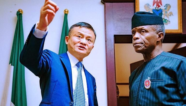 Jack-Ma meets Vice President Yemi Osinbajo