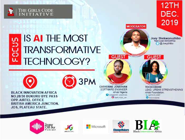 Girls Code Initiative, Microsoft to debate transformative power of AI at Jos forum