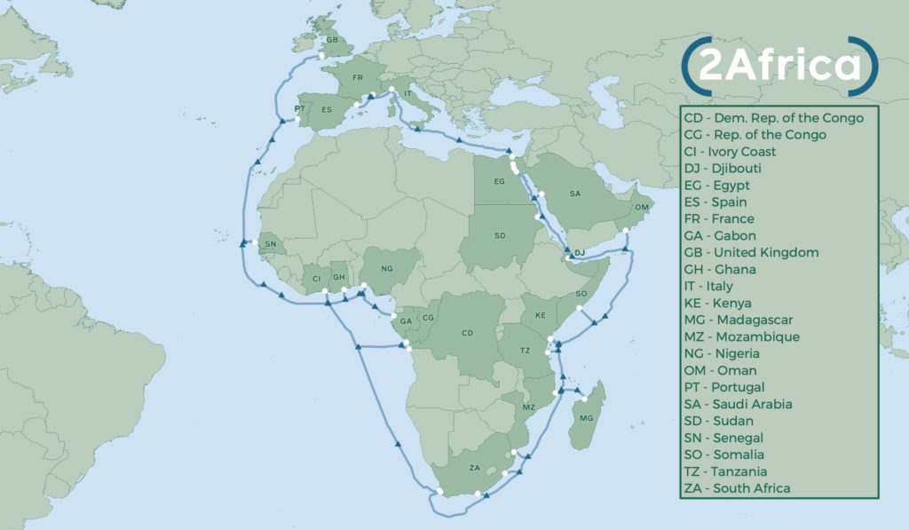 2africa undersea cable