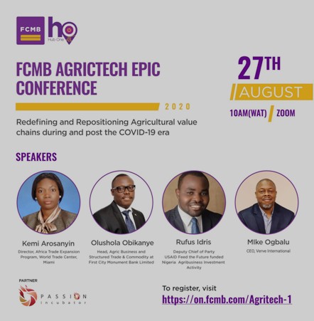 FCMB Agritech EPIC Conference 2020 final - passion incubator