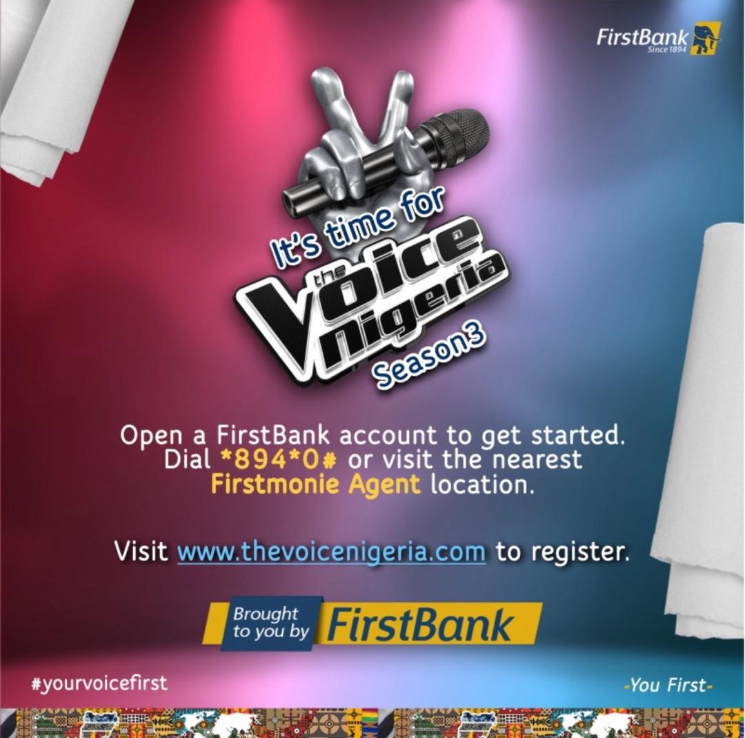 FirstBank, TV reality, musical talent, show, The Voice Nigeria, UN1TY Nigeria,
