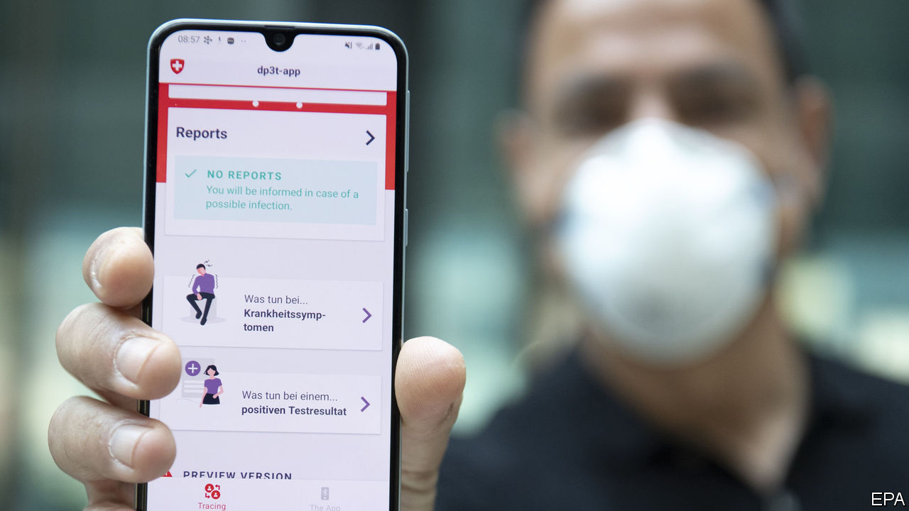 Blockchain contact tracing app for COVID-19