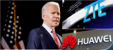 huawei and zte and Biden